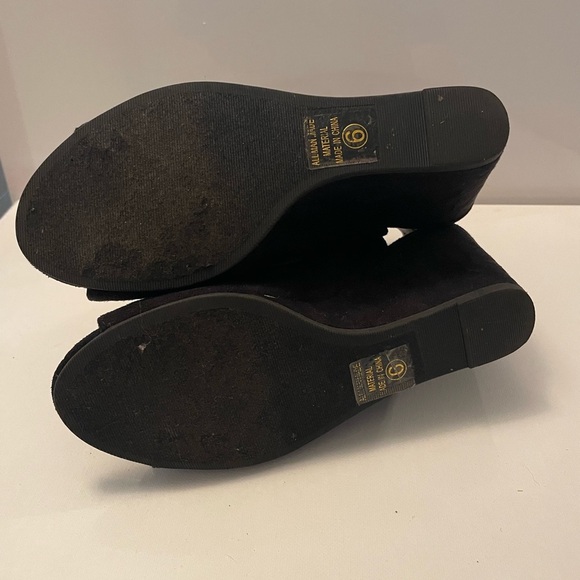 Black Wedge Ankle Boots - Picture 3 of 7